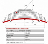 Коренной лист рессорный №1 Hyundai HD270